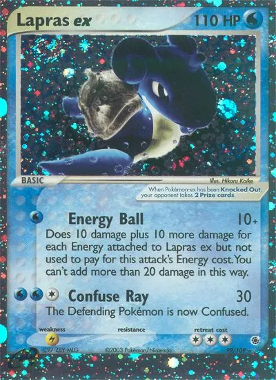 Lapras ex — EX Ruby and Sapphire — Pokémon