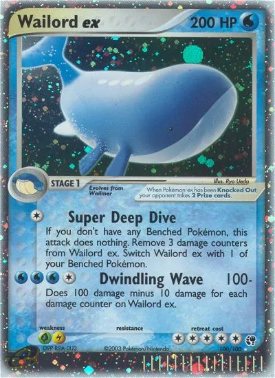 Wailord ex — EX Sandstorm — Pokémon