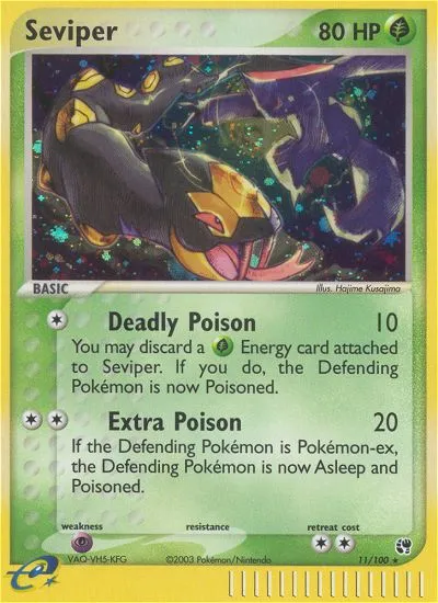 Seviper — EX Sandstorm — Pokémon