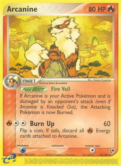 Arcanine — EX Sandstorm — Pokémon
