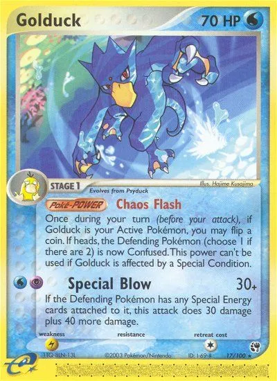 Golduck — EX Sandstorm — Pokémon
