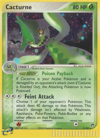 Cacturne — EX Sandstorm — Pokémon