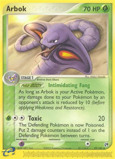 Arbok — EX Sandstorm — Pokémon