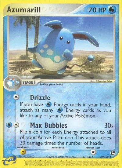 Azumarill — EX Sandstorm — Pokémon