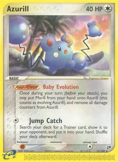 Azurill — EX Sandstorm — Pokémon
