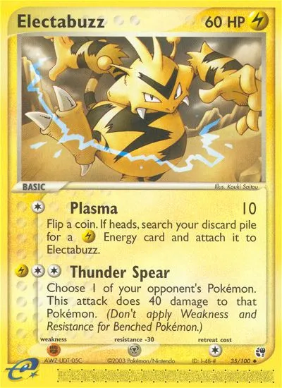 Electabuzz — EX Sandstorm — Pokémon