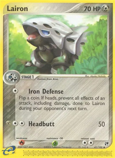 Lairon — EX Sandstorm — Pokémon