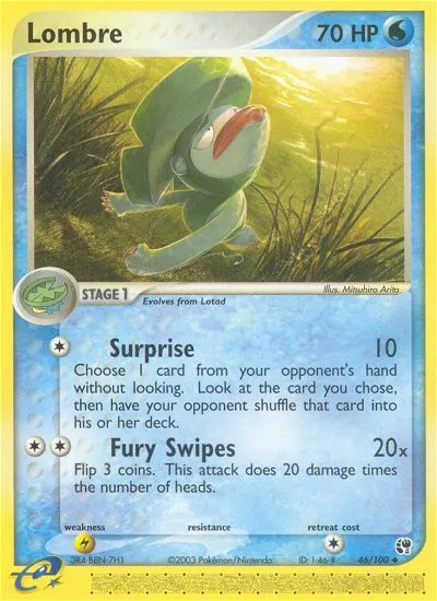 Lombre — EX Sandstorm — Pokémon