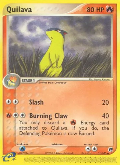 Quilava — EX Sandstorm — Pokémon