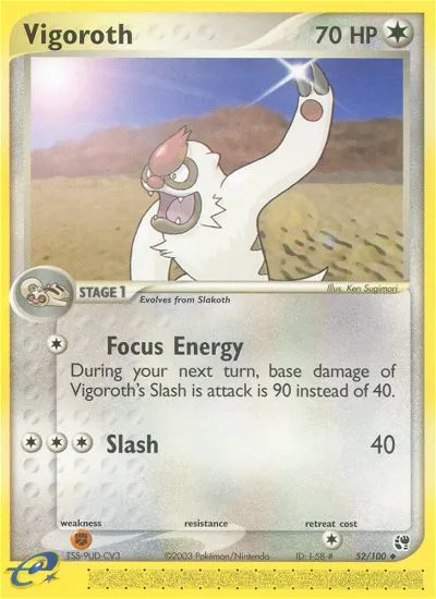 Vigoroth — EX Sandstorm — Pokemon