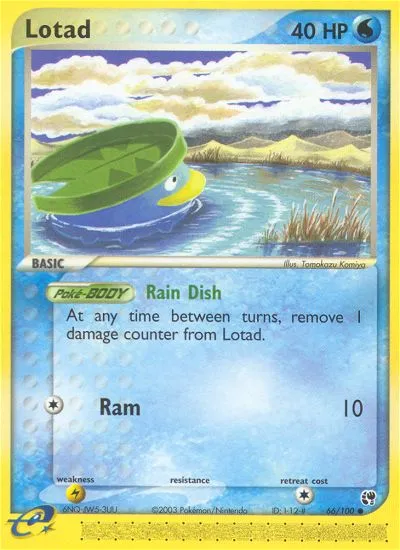 Lotad — EX Sandstorm — Pokémon