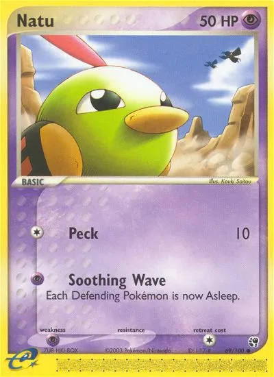 Natu — EX Sandstorm — Pokémon
