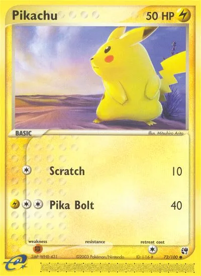 Pikachu — EX Sandstorm — Pokémon