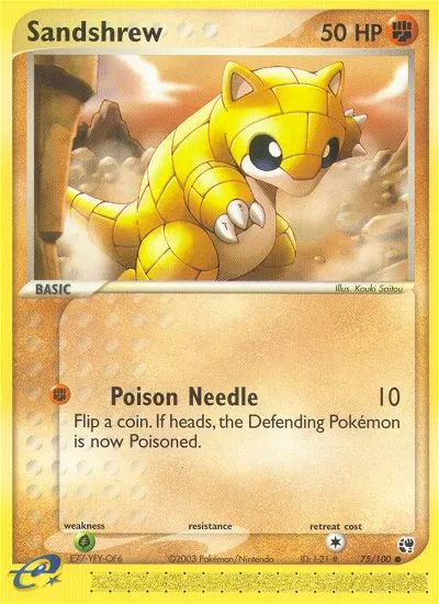 Sandshrew — EX Sandstorm — Pokemon