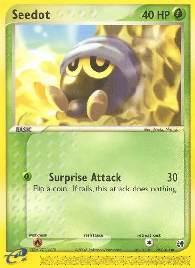 Seedot — EX Sandstorm — Pokémon