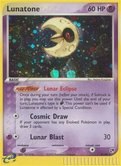 Lunatone from EX Sandstorm - Pokemon