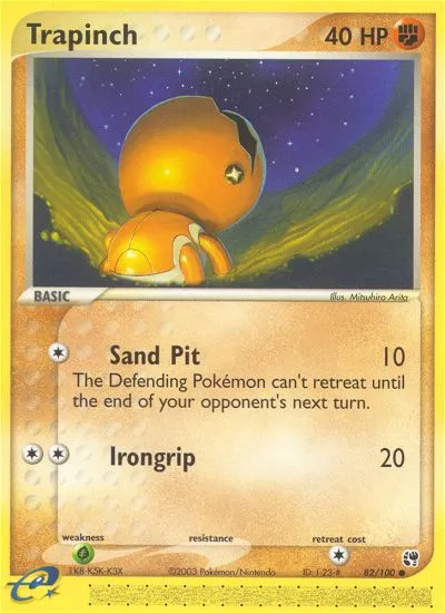 Trapinch — EX Sandstorm — Pokemon