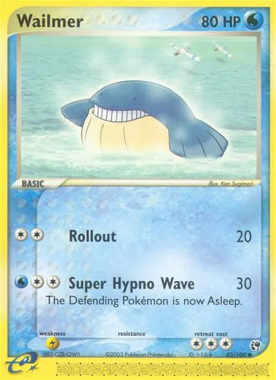Wailmer — EX Sandstorm — Pokémon