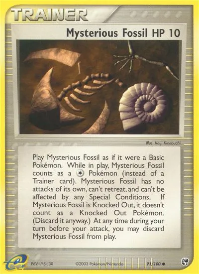 Mysterious Fossil — EX Sandstorm — Pokémon