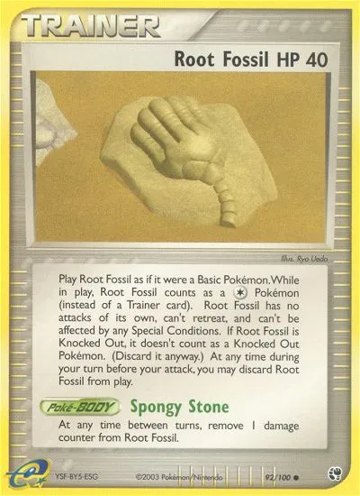 Root Fossil — EX Sandstorm — Pokémon