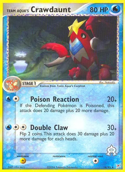 Team Aqua's Crawdaunt — EX Team Magma vs Team Aqua — Pokemon