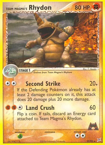 Team Magma's Rhydon — EX Team Magma vs Team Aqua — Pokémon