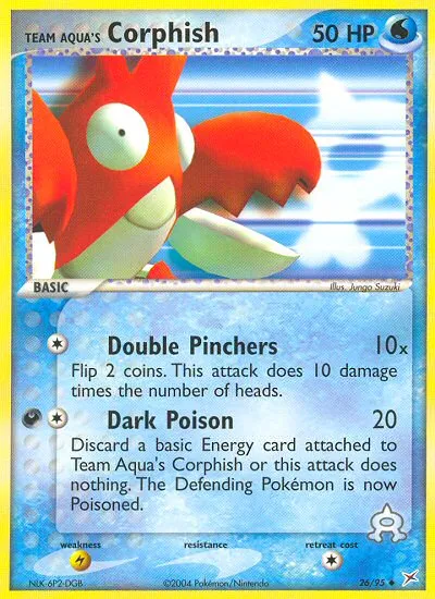 Team Aqua's Corphish — EX Team Magma vs Team Aqua — Pokémon