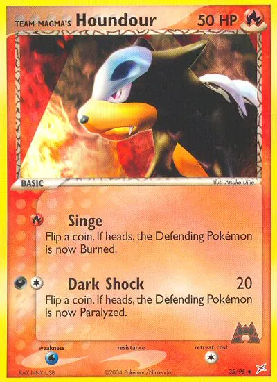 Team Magma's Houndour — EX Team Magma vs Team Aqua — Pokémon