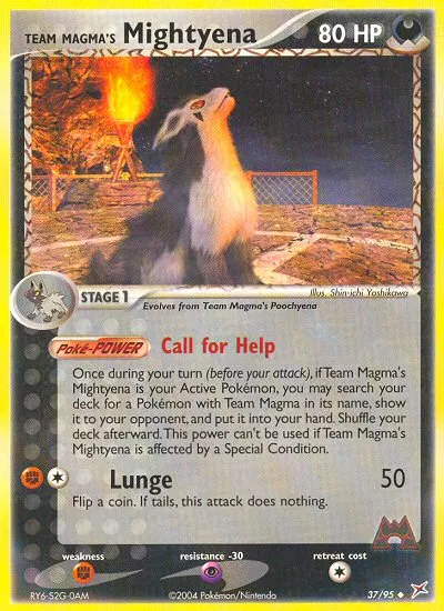 Team Magma's Mightyena — EX Team Magma vs Team Aqua — Pokémon