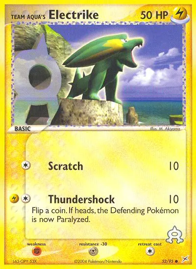 Team Aqua's Electrike — EX Team Magma vs Team Aqua — Pokemon