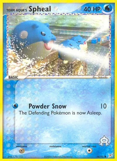 Team Aqua's Spheal — EX Team Magma vs Team Aqua — Pokemon