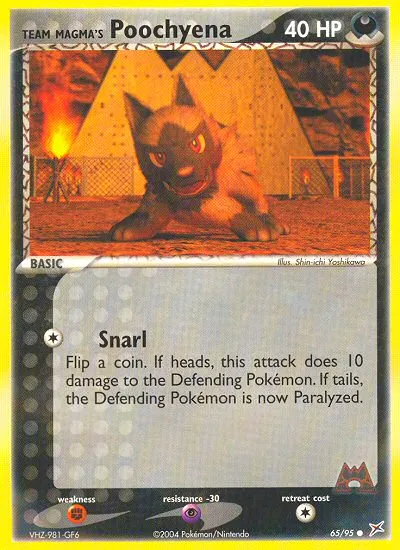 Team Magma's Poochyena — EX Team Magma vs Team Aqua — Pokémon