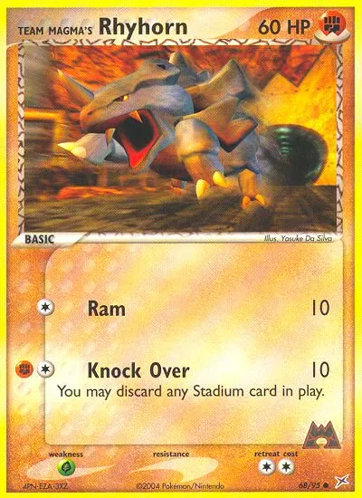 Team Magma's Rhyhorn — EX Team Magma vs Team Aqua — Pokémon