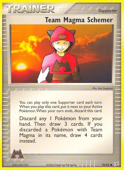 Team Magma Schemer — EX Team Magma vs Team Aqua — Pokémon