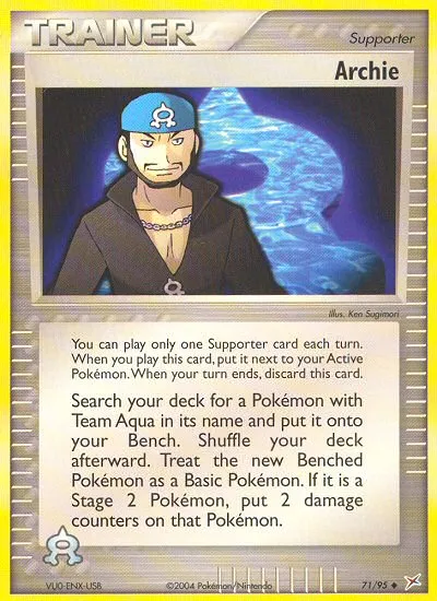 Archie — EX Team Magma vs Team Aqua — Pokemon