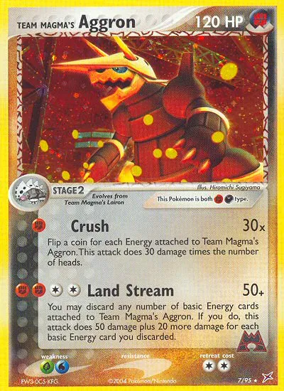 Team Magma's Aggron — EX Team Magma vs Team Aqua — Pokémon