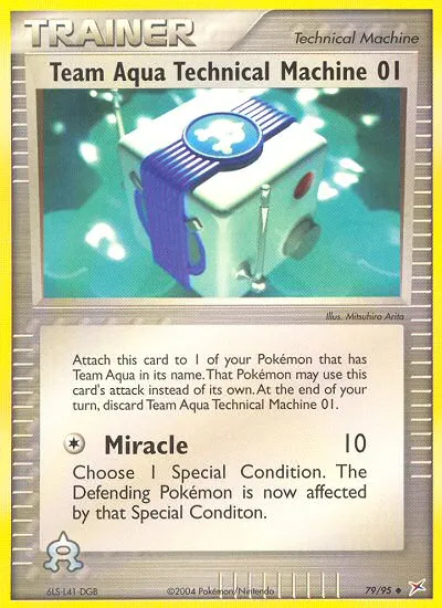 Team Aqua Technical Machine — EX Team Magma vs Team Aqua — Pokémon