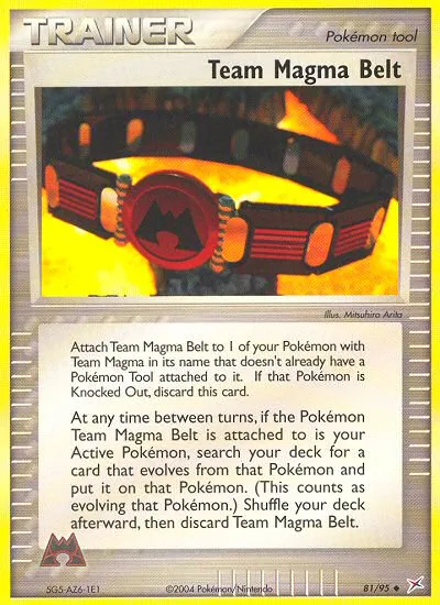 Team Magma Belt — EX Team Magma vs Team Aqua — Pokémon