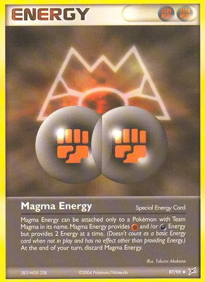 Magma Energy — EX Team Magma vs Team Aqua — Pokémon