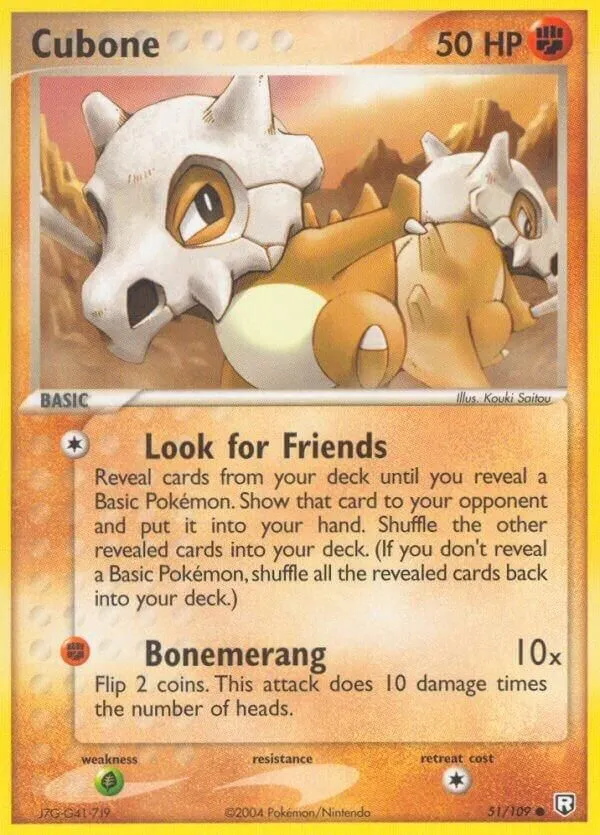 Cubone — EX Team Rocket Returns — Pokemon