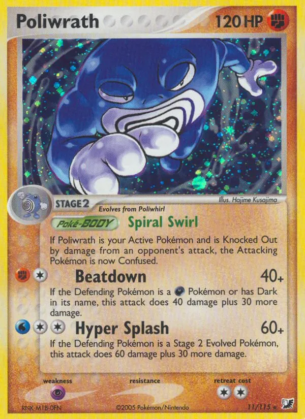 Poliwrath — EX Unseen Forces — Pokémon