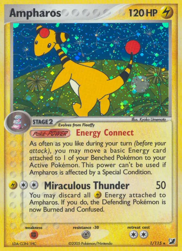 Ampharos — EX Unseen Forces — Pokémon
