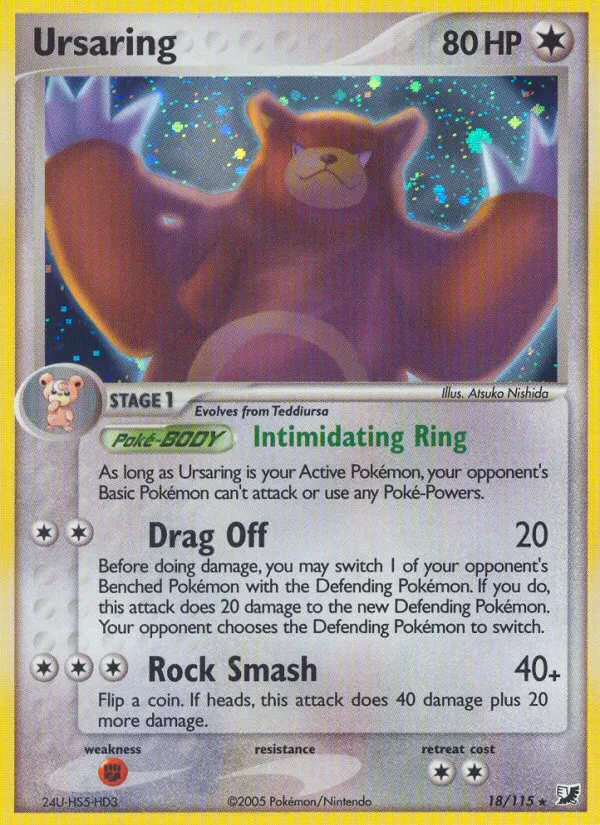 Ursaring — EX Unseen Forces — Pokemon