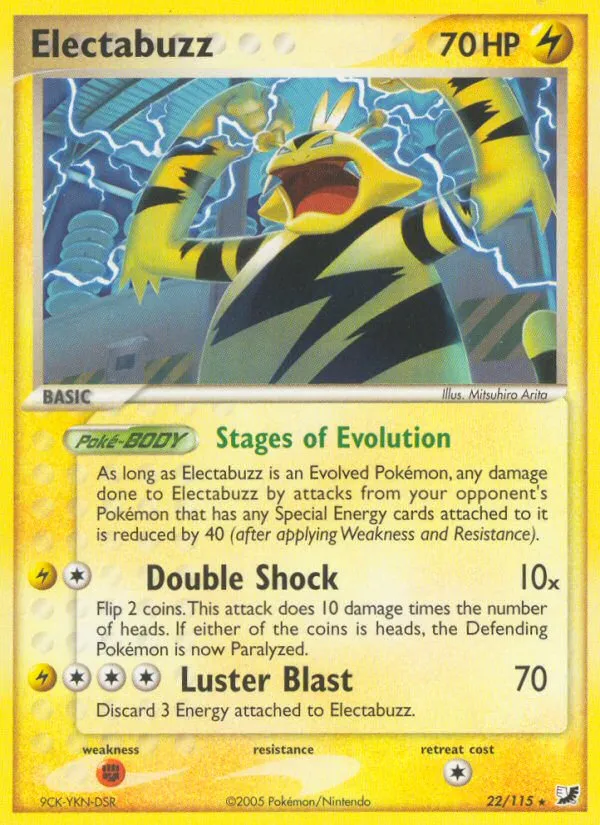 Electabuzz — EX Unseen Forces — Pokémon
