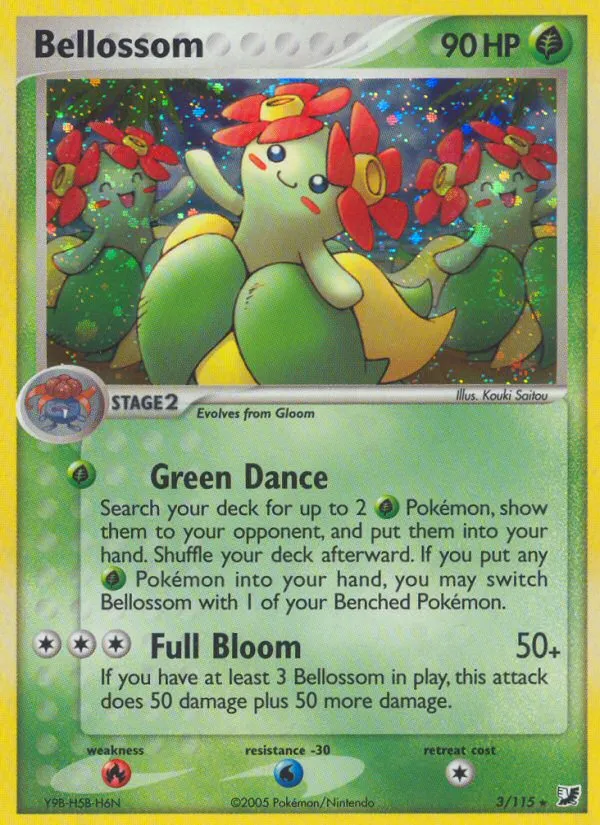 Bellossom — EX Unseen Forces — Pokémon