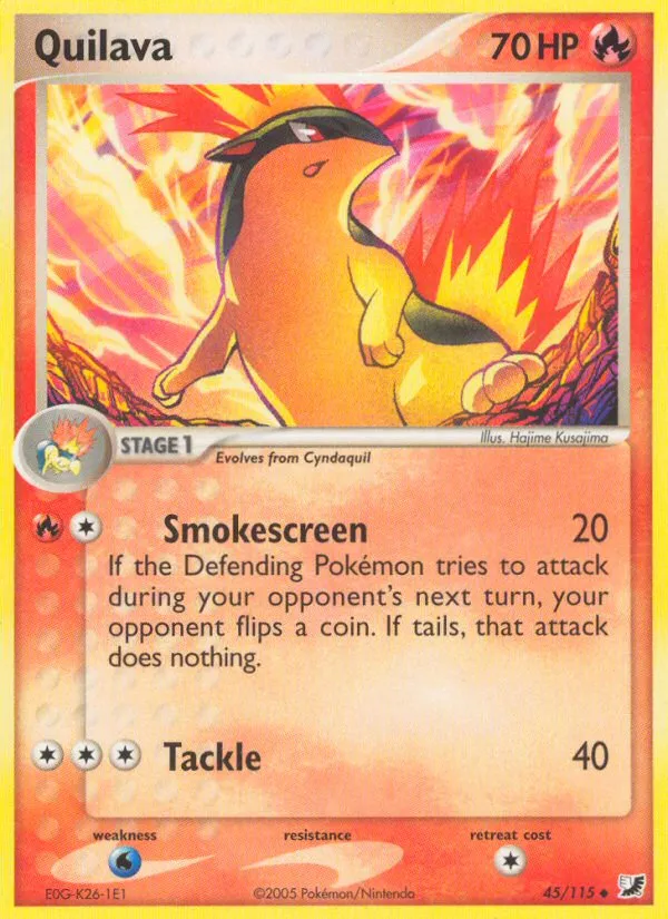 Quilava — EX Unseen Forces — Pokemon