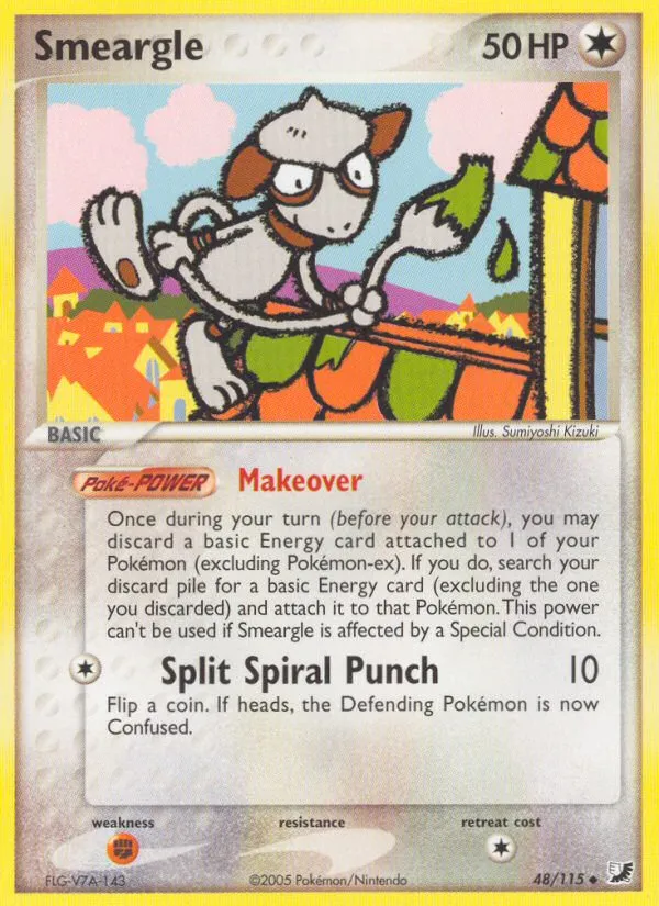 Smeargle — EX Unseen Forces — Pokemon