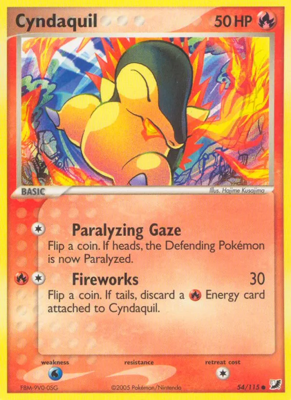 Cyndaquil — EX Unseen Forces — Pokemon