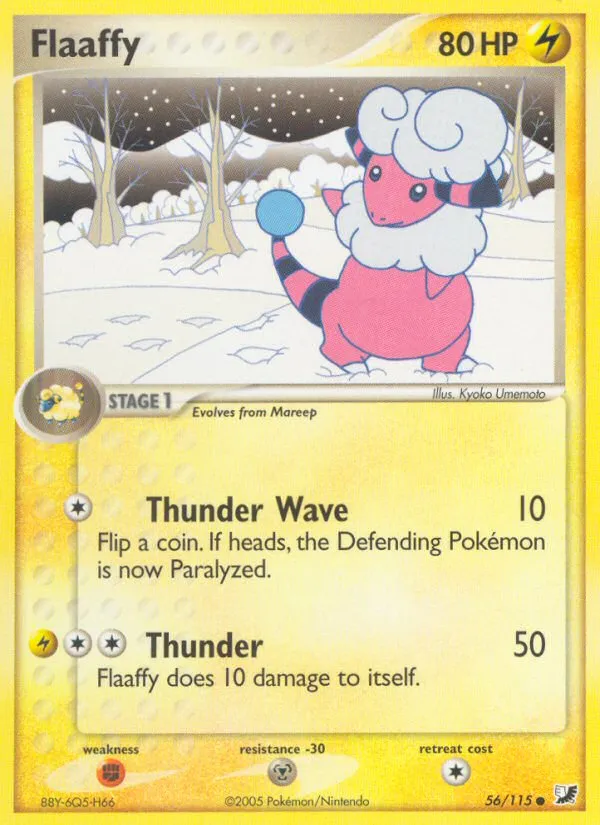 Flaaffy — EX Unseen Forces — Pokemon