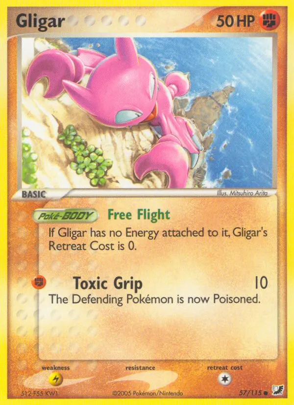 Gligar from EX Unseen Forces - Pokemon